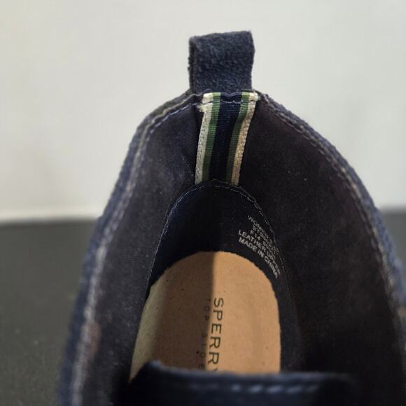 NEW Sperry Top-Sider Harlow Burnished Blue Suede Leather Chukka Wedge Boot 8M - Picture 5 of 11